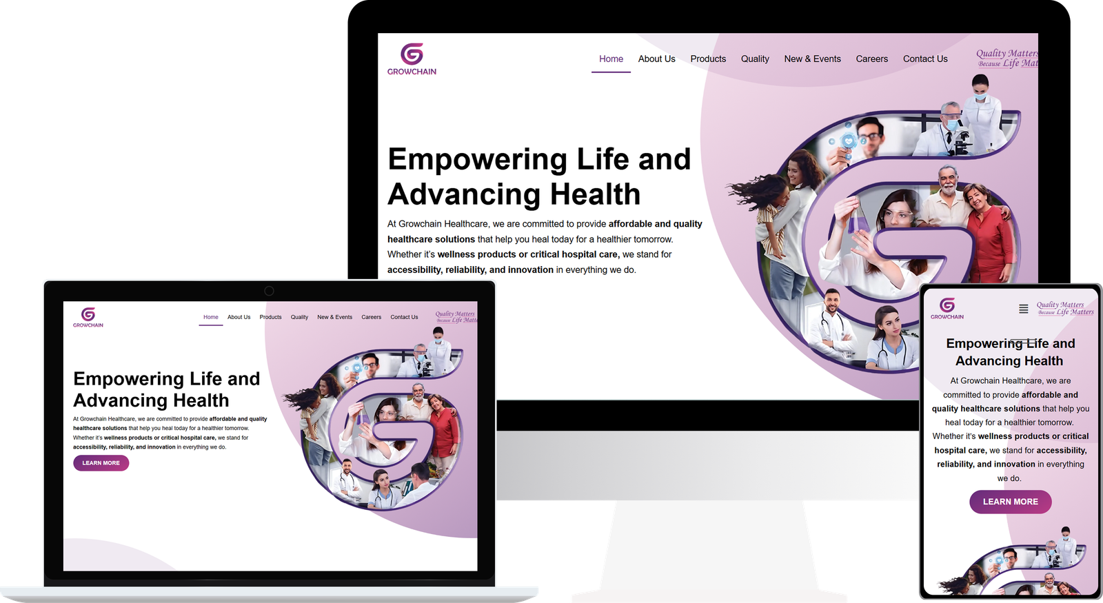 Growchain Healthcare project by Tripearlsoft